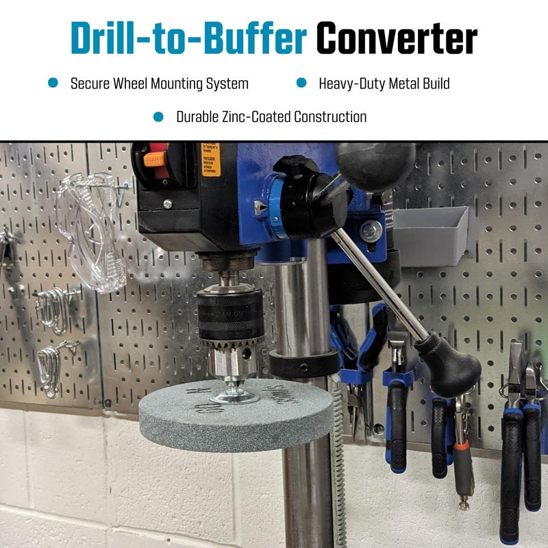 LINE10 Tools 1/2-Inch Drill Arbor Adapter for Buffing and Grinding Wheels - Image 5